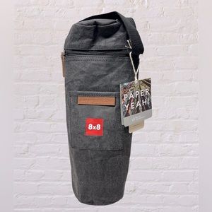 Out of the woods paper yeah! Water bottle wine bag NWT black